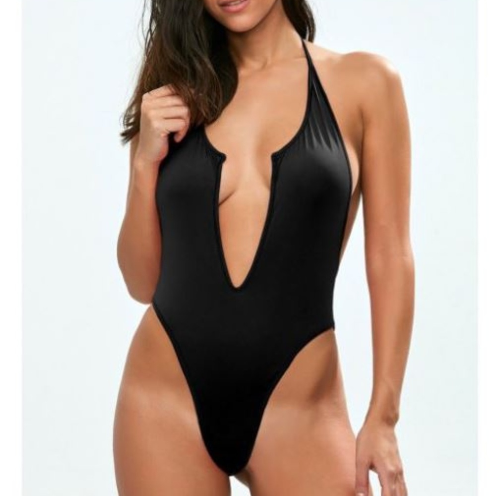 3/$70 item! Backless Low Halter One Piece Swimsuit